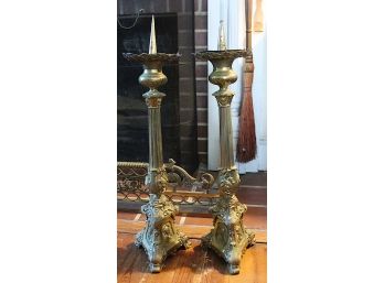 Solid Metal Candle Sticks (173)