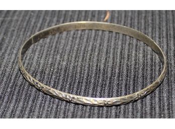 Sterling Silver Bangle Bracelet 0.40ozt (137)