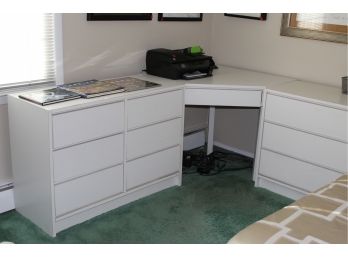 White Corner Desk And Dressers