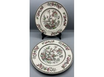 Johnson Bros - Indian Tree Ironstone Plate Set - 2 Total