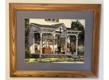 Handcrafted Needlepoint Art Framed - Bass River Antiques