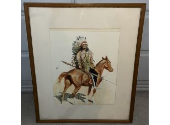 Decorative Framed Print - American Indian