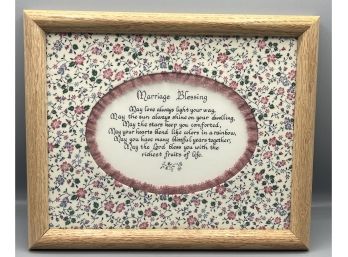 Decorative Framed Print - Marriage Blessing