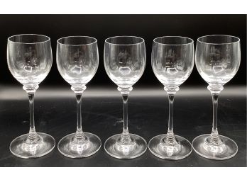 Crystal French Wine Glasses- Set Of 5