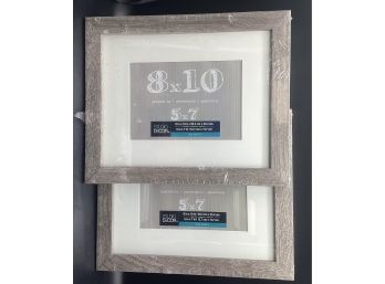Pair Of New 8x10/ 5x7 Gray Picture Frames