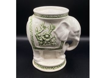 Ceramic Elephant Pillar Candle Stand