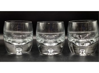Double Glass Cocktail Glasses - 3 Piece Lot