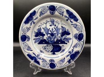 Blue & White Pottery Plate