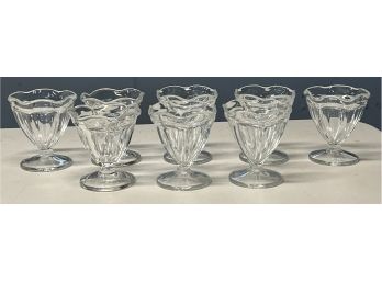 Glass Sundae Dishes - 8 Pieces