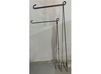 Metal Lawn Flag Stands -2 Pieces