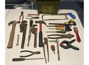 Assorted Hand Tools With Box - 21 Pieces