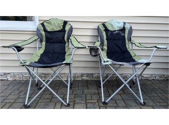 Reclining Camp Chairs - 2 Pieces