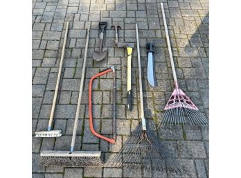 Assorted Outdoor Hand Tools - 9 Pieces