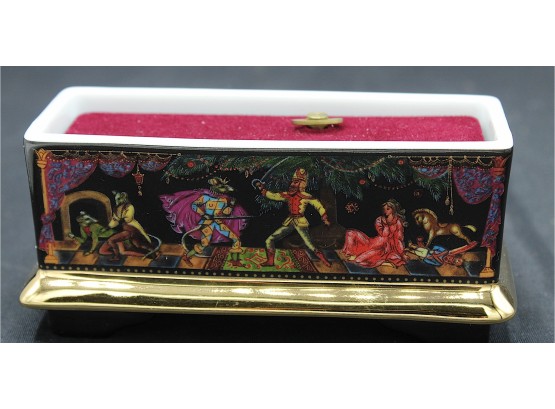'the Nutcracker' Musical Art Box With Certificate Of Authenticity (R203)