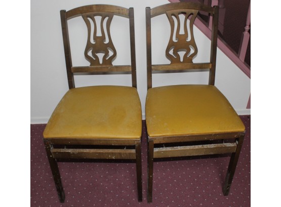 Pair Of Stakmore Folding Chairs, 2 (R100)
