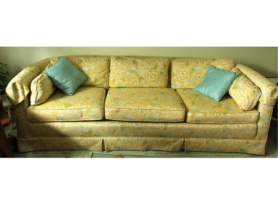 Stacey House Yellow Floral Sofa (R185)