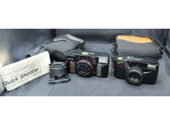 Olympus Zuiko 38mm Camera & Olympus Superzoom 800 Camera (R135)