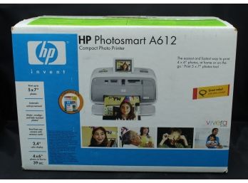 HP Photosmart A612 Compact Photo Printer, New (R133)