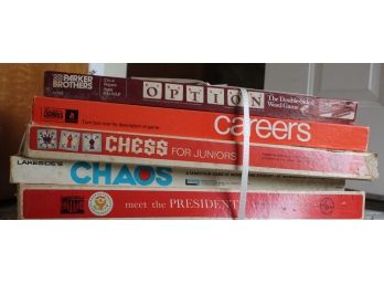 Assorted Bundle Board Games Option, Careers, Chess For Juniors, Chaos, Meet The President (R176)