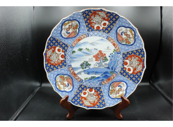 Decorative Colorful Asian Themed Plate (o046)