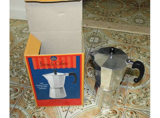 French Cafe By BonJour Cafe Napoli Stove Top Espresso Maker (O198)