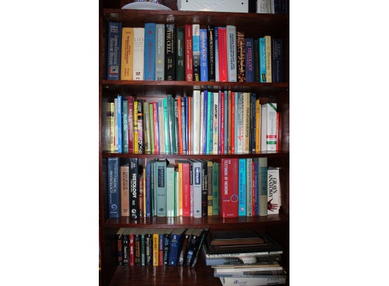 Assorted Section Of Bookshelf; Four Shelves (O077)