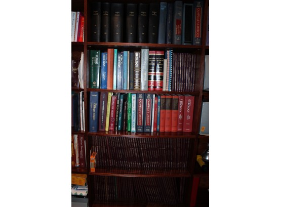 Assorted Section Of Bookshelf; Five Shelves (O079)