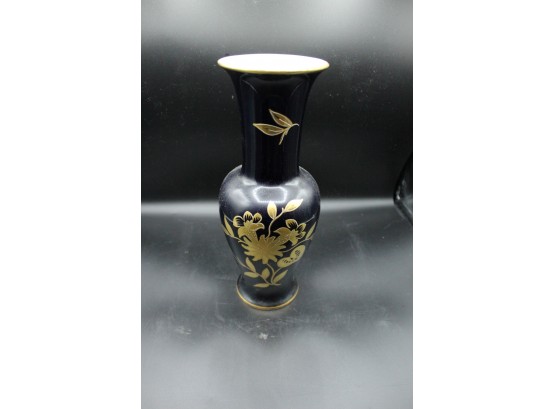 Graf Von Henneberg Porzellen Echt Kobalt German Vase (O018)