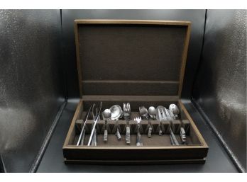 Box Of Oxford Hall Stainless Steel Flatware (O179)