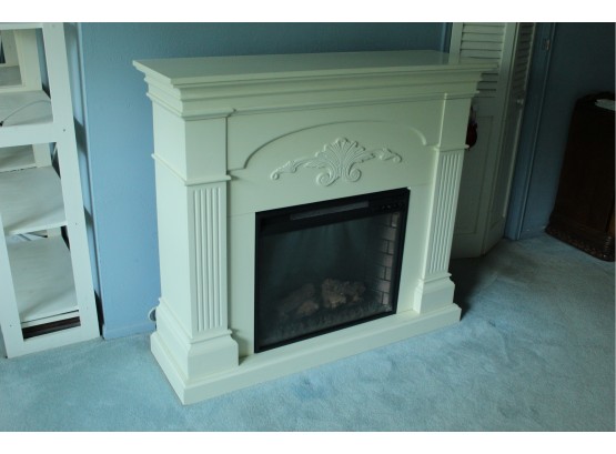 Southern Enterprises Cream Colored Electric Fireplace 13 1/2' X 40' X 45' (135)