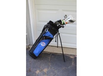 Miller Lite Golf Bag With Golf Clubs 34' (169)