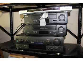Assorted Media Players; VCR, DVD Players, And Receiver (164)