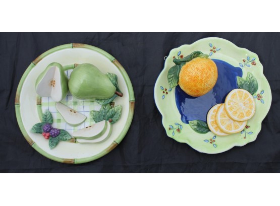 Bella Casa By Ganz Fruit Wall Decorative Plates (G199)
