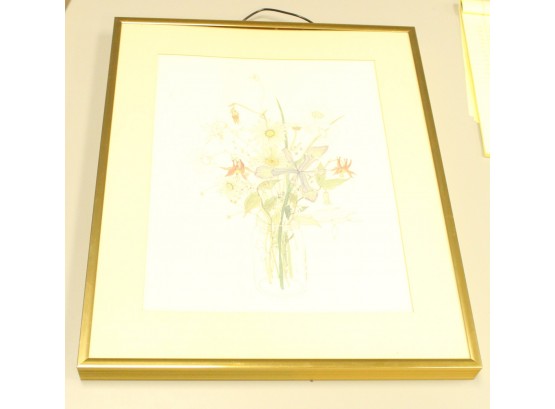 Mary Lou Goertzeu Flower Drawing (Y100)