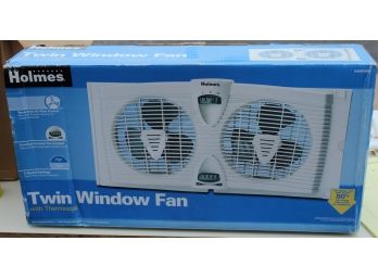 Holmes Twin Window Fan With Thermostat (G176)