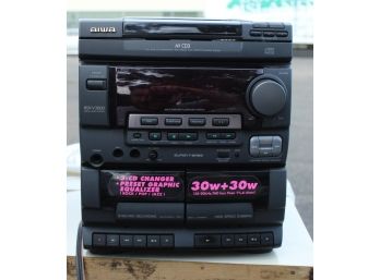 AIWA NSX-V3000 Digital Audio System With 2 Speakers (G175)