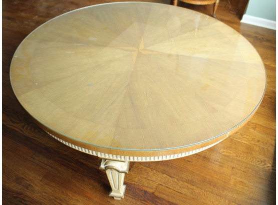 Round Coffee Table With Glass Top (53)