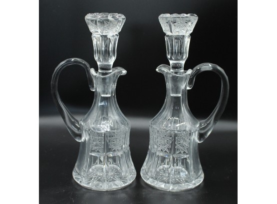 Cut Glass Oil & Vinegar Set (94)