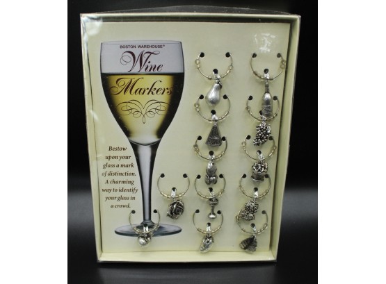 Boston Warehouse Wine Glass Markers, New (51)