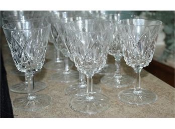 Cut Glass Water Glasses, 24 (23)