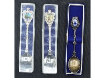 Souvenir Spoons; Pope John Paul II, Roma, Blue Windmill (R182)