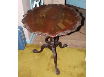 Carved  Pie Table 29' Diameter X 30' Tall (R169)