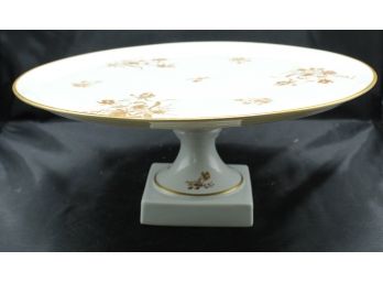 Limoges French Cake Platter With Gold Designs (R190)