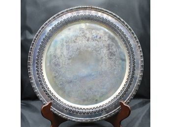 Macy's Silver Shop Roger's & Bro 1770 Silver Plated Platter 14.99oz (O128)