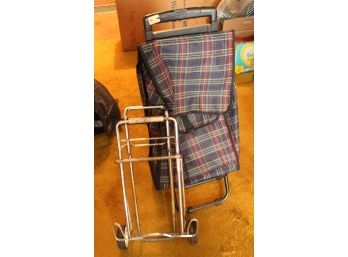 Two Travel Bag And Rack On Wheels (R163)