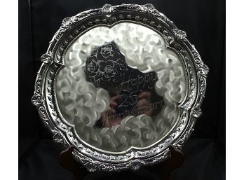 25th Wedding Anniversary Silver Plate (R184)