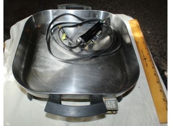 Vintage 1950s Sunbeam 12' Electric Skillet Frying Pan High Dome S31L-B6 VRC-7 (R125)