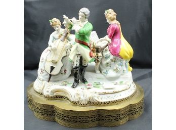Vintage Porcelana De Dresden Del Lampara Figural Statue  (O117)