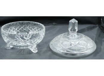 Crystal Candy Dish With Lid (O132)