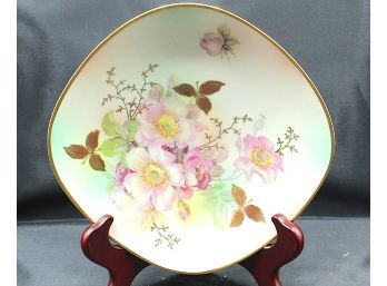 Schumanr Arzberg Germany Plate With Purple Flower Pattern (R191)
